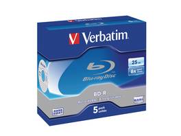Verbatim 5-Pack Blu-Ray BD-R 6x 25GB