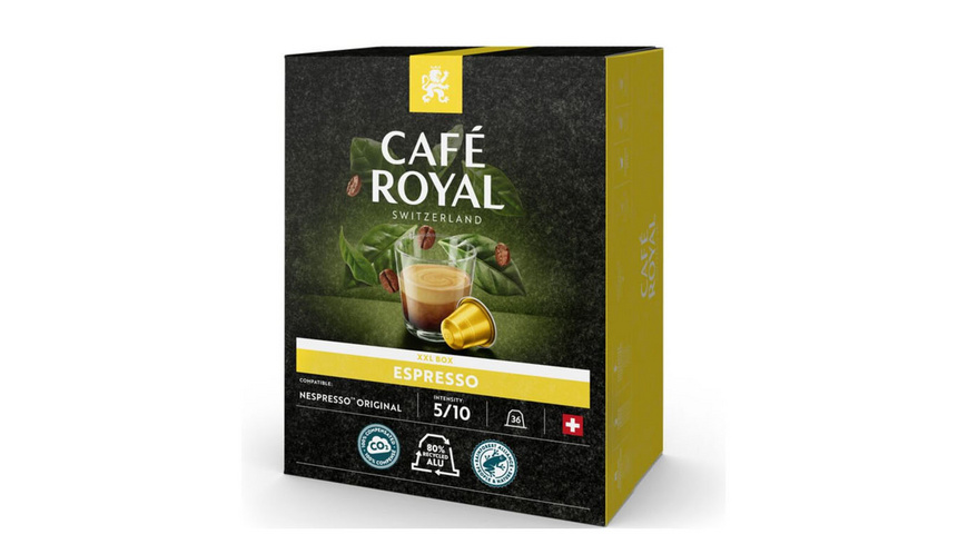 Pack machine Coffee B by Café Royal + 5 boites de boules de café sur