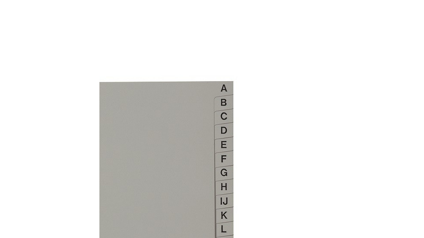 Répertoire Kolma A-Z A4 demi-format, 2 trous, gris