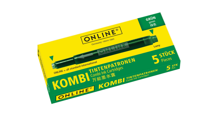 Cartouches d'encre pour stylo plume standard 4001 TP/6 - vert