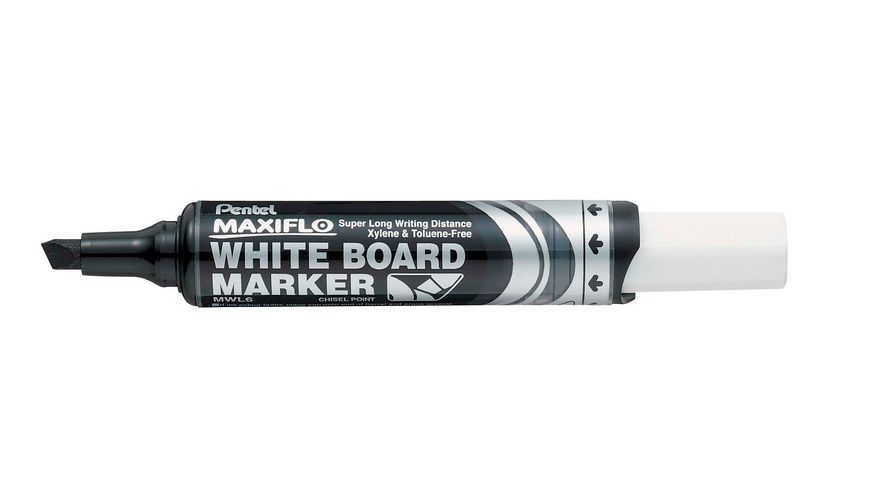 Marqueur tableau blanc PENTEL Maxiflo-pointe ultra-large noir - Marqueurs  tableaux blancs