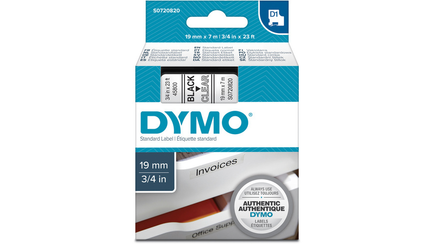 DYMO D1 Standard - bande d'étiquettes - 1 cassette(s) 