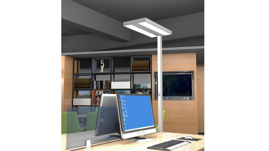 Lampadaire de bureau LED MAULjet, blanc