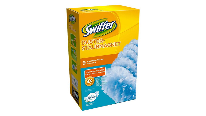 Swiffer Duster Kit Plumeau Attrape-Poussière + 5 Recharges