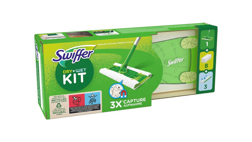 Attrape-poussière Swiffer Duster kit 4pcs + 1 manche