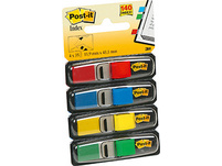 Post-it Index Mini bandes adhésives rouge, bleu, jaune & vert