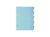 BIELLA Kartonregister 1 - 10, blau, 220g/m2