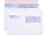 ELCO Enveloppes Premium C5, fenêtre à droite + à gauche