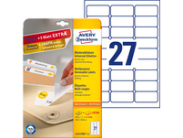 AVERY ZWECKFORM L4737REV-25 Etiketten, 63.5 x 29.6 mm, 25 + 5 Blatt