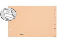BIELLA Register Karton braun A5 - A-Z