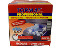ECOLAB Tabs pour lave-vaisselle Topmat Professional 200 pièces