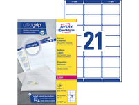 AVERY ZWECKFORM L7160-100 Etiketten, 63.5 x 38.1 mm, 100 Blatt