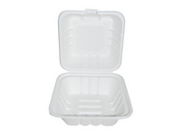 Hamburger-Box aus Bagasse -150 x 150 x 80 mm