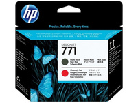 HP 771 Cartouche d'encre mat noir/rouge