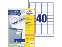 AVERY ZWECKFORM 3657-200 Etiketten, 48.5 x 25.4 mm, 200+20 Blatt