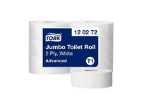 TORK WC-Papier Advanced Jumbo 2-lagig, 6 Rollen