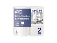 TORK Premium Rouleaux papier ménage 2 couches, 24 rouleaux