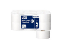 TORK WC-Papier Universal Jumbo Mini 1-lagig, 12 Rollen