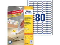 AVERY ZWECKFORM L4732REV-25 Etiketten, 35.6 x 16.9 mm, 25 + 5 Blatt