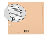BIELLA Register Karton braun A4, 24-teilig