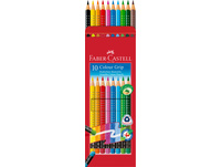 FABER-CASTELL Crayons de couleur gomm. GRIP