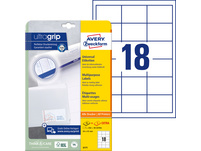 AVERY ZWECKFORM 6171 Etiketten, 64 x 45 mm, 25 Blatt