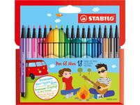 STABILO Stylo fibre Pen 68 - 18-couleurs, étui