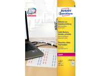 AVERY ZWECKFORM L7950-20 Kabel-Etiketten, 60 x 40 mm, 20 Blatt