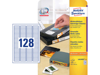 AVERY ZWECKFORM L6020REV-25 Etiketten, 43.2 x 8.5 mm, 25 Blatt