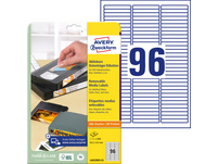 AVERY ZWECKFORM L6022REV-25 Datenträger-Etiketten, 63.5 x 8.5 mm, 25 Blatt