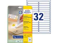 AVERY ZWECKFORM L6031REV-25 Etiketten, 96 x 16.9 mm, 25 + 5 Blatt