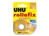 UHU Ruban adhésif double face Rollafix 6mx12mm
