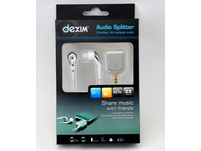 Dexim Audio Splitter mit zusätzlichen In-Ear Kopfhörer
