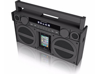 iHome IBT44G BT Boombox Haut-parleur avec radio FM