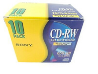 Sony 10-Pack CD-Rewritable 650 MB