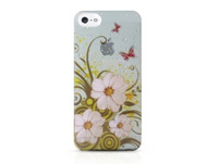 Ultra Hard Case Stained Glass Blumendesign iPhone 5/5S/SE