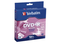 Verbatim paquet de 10 DVD+R 4.7GB Inscriptible