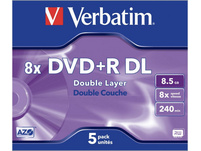 Verbatim 5-Pack DVD+R DL 4.7 GB