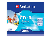 Verbatim paquet de 20 CD-R AZO imprimable
