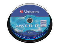 Verbatim 10-er Spindel CD-R AZO