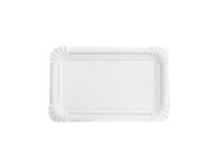 Teller rechteckig aus Karton - 13x20 cm - Pack à 250 Stück
