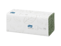 TORK Essuie-mains en papier Advanced pliage en C, 2 couches, vert