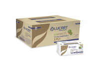 LUCART EcoNatural Z3 Essuie-main papier pliage Z, 3 couches