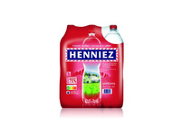 HENNIEZ Eau minérale gazeuse 6 x 1.5 litres