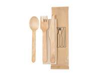 BIOPAK Set de couverts 250 pièces