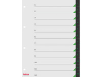 KOLMA Zahlenregister LineaVerde 1 - 12