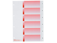 KOLMA Zahlenregister KolmaFlex 1 - 6