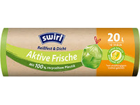 SWIRL Anti-Geruch Müllbeutel Aktive Frische 20 L, 12 Stück