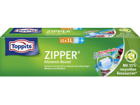 TOPPITS Allzweck-Beutel Zipper 1 L, 12 Stück