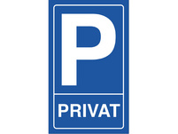 BIELLA Schild Privatparkplatz